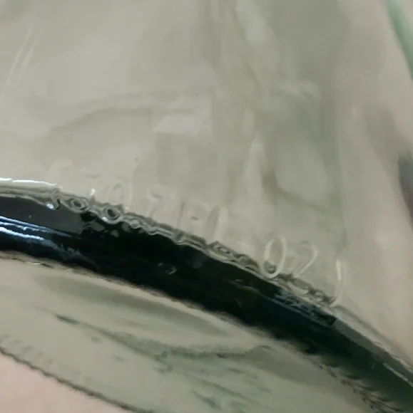 VTG Paul Masson Aqua Green Glass Bottle Embossed Since 1852 - Picture 3 of 9